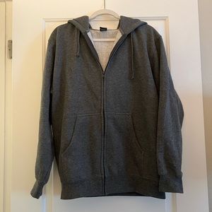 Super Comfy Grey Zip-Up Hoodie